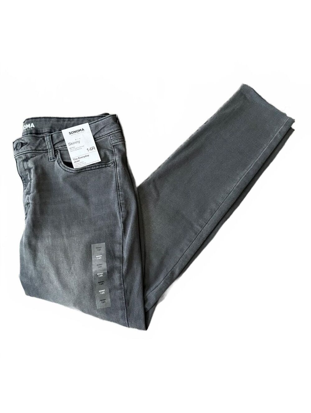 Sonoma The Everyday Jean Women's Size 14 Skinny Mid-Rise Cutoff Streetwear Urban